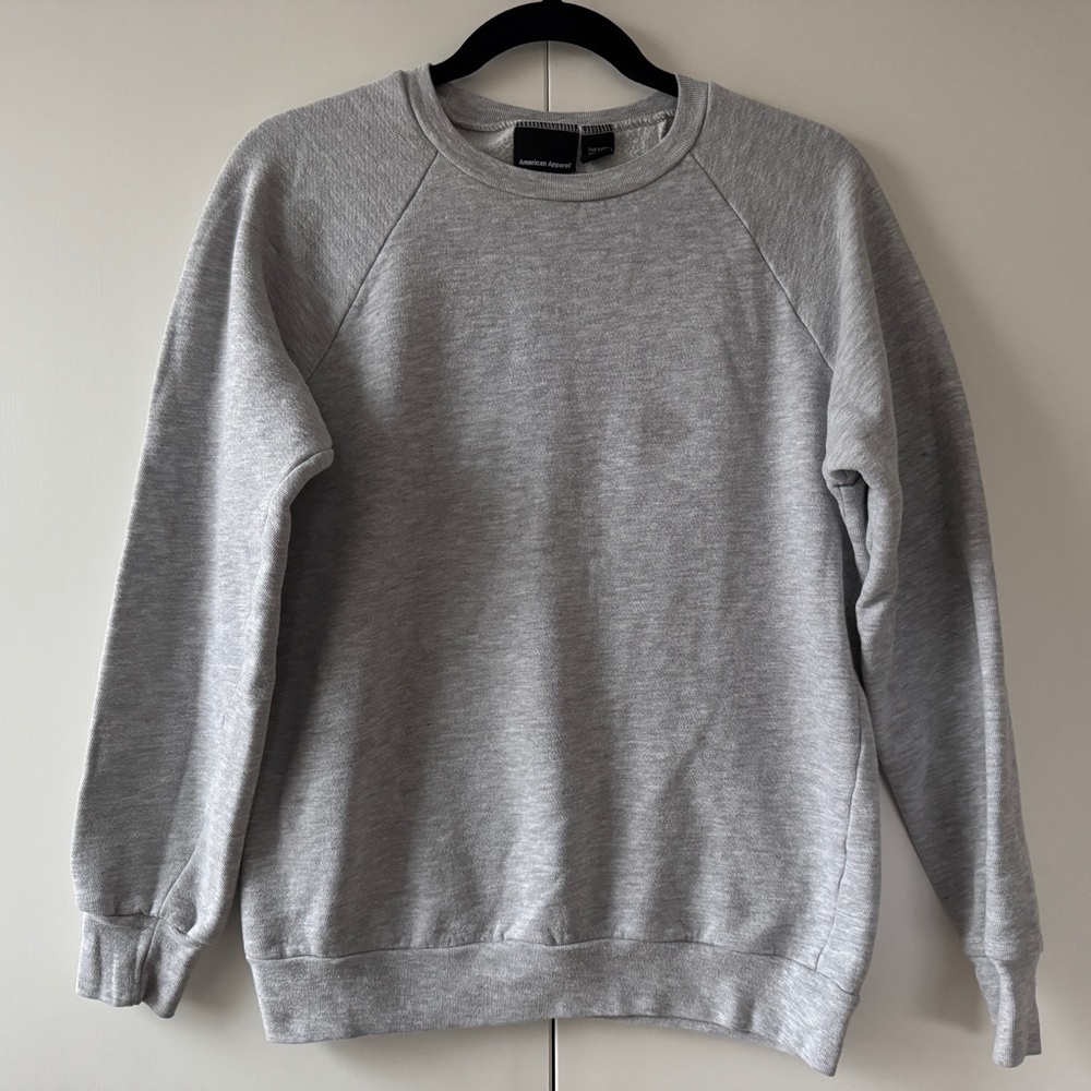 Vintage American Apparel Sweatshirt in Heather Gray